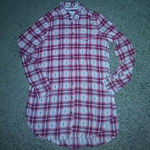 SOLD H&M L.O.G.G. Flannel Plaid shirt size 4